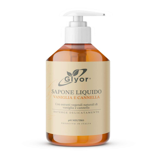 Glyor Sapone Liquido Vaniglia e Cannella 500 ml