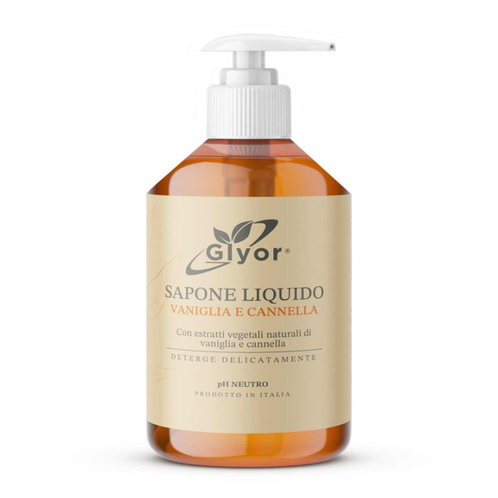 Glyor Sapone Liquido Vaniglia e Cannella 500 ml