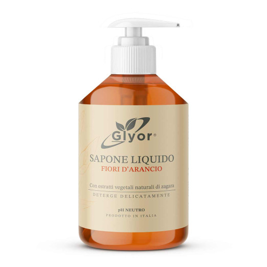 Glyor Sapone Liquido Fiori d'Arancio 500 ml